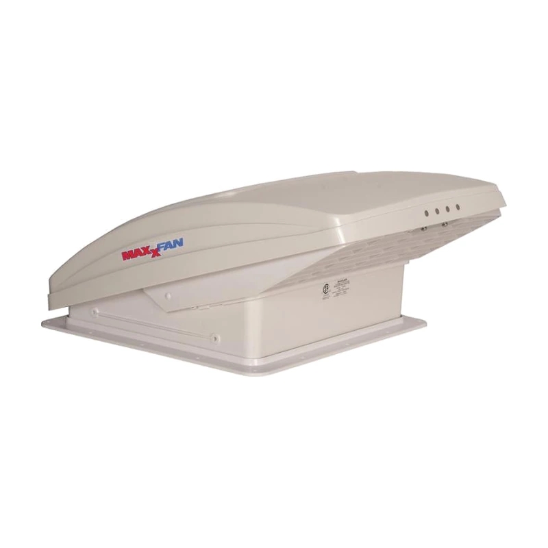 Tagdæksel med Raincover MaxxFan Deluxe Hvid