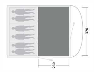 Cozy gulvtæppe Sky 6