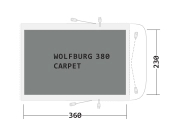 Outwell Cozy gulvtæppe Wolfburg 380A