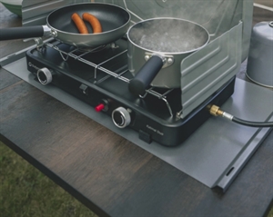 Varmeafledningsplade og vindafskærmning