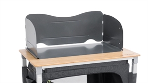 Varmeafledningsplade og vindafskærmning