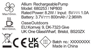 Allium Genopladelig Pumpe