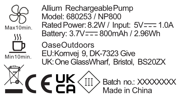 Allium Genopladelig Pumpe