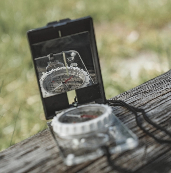 Kortkompas Med Spejl